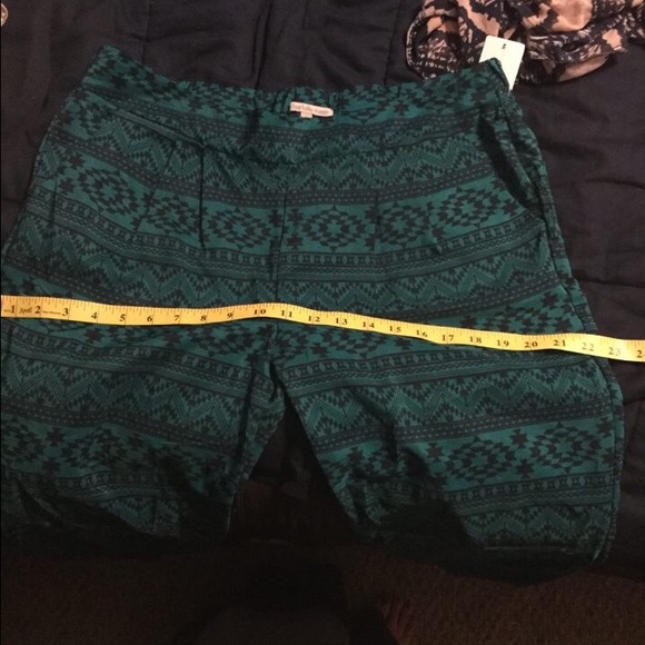 Teal & Black Harem Pants with Pockets! - Picture 4 of 4