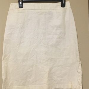 Cream Pencil Skirt from New York & Company