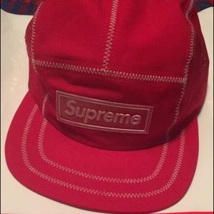 Zig Zag Light Reflective Logo Supreme Camp Hat