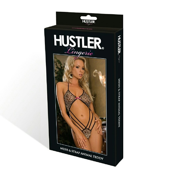 Hustler Lingeries Mesh and Straps V- Teddy. - Picture 3 of 3