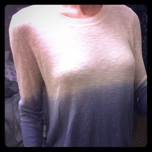 Beachy, ombré open-back sweater