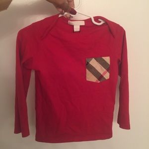 Toddlers Burberry Long Sleeve Shirt