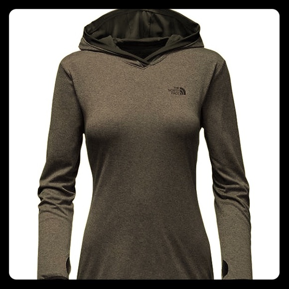 THE NORTH FACE Flashdry Grey Hooded Pullover Med