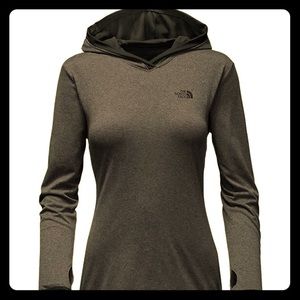 THE NORTH FACE Flashdry Grey Hooded Pullover Med