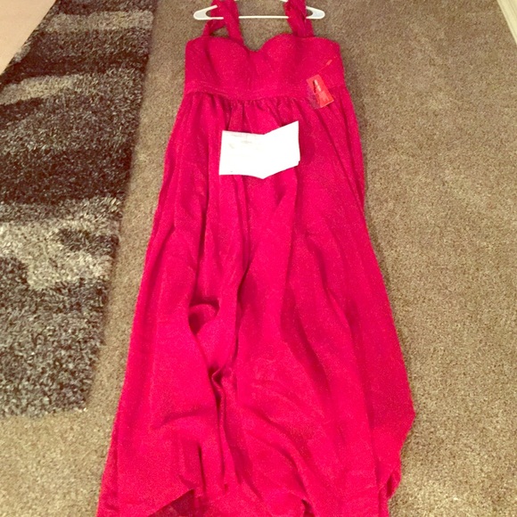 Prom Dress- Deep Cherry Red