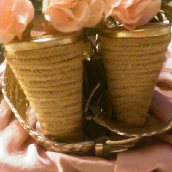 Saks Fifth Avenue Gold Strap Sandals - Picture 3 of 4