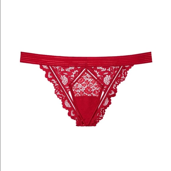 NWT! Red Lace Victoria's Secret Panties - Picture 2 of 3