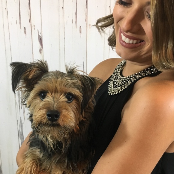 Perfect Beaded Neckline Dress!  Party ready! - Picture 2 of 9