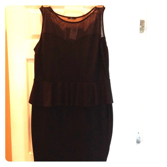 Black Peplum Dress