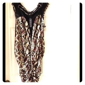 Sexy animal print dress