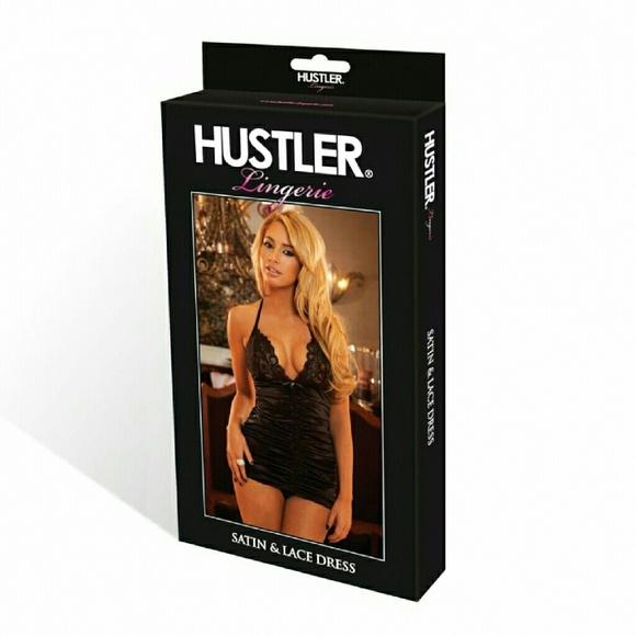 Hustler Lingeries Satin & Lace Mini Dress. - Picture 3 of 3
