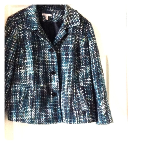 Multicolor woman's coat by JM collections size 20W