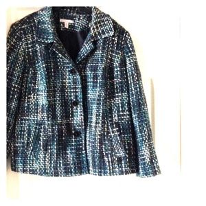 Multicolor woman's coat by JM collections size 20W