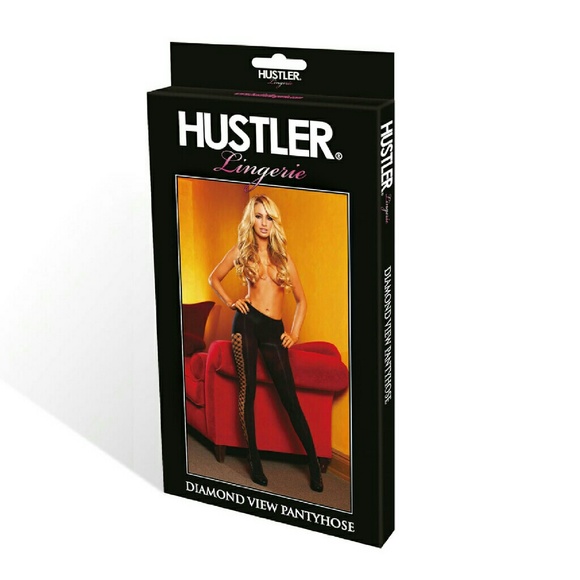 Hustler Lingeries Diamond Net View Pantyhose. - Picture 3 of 3