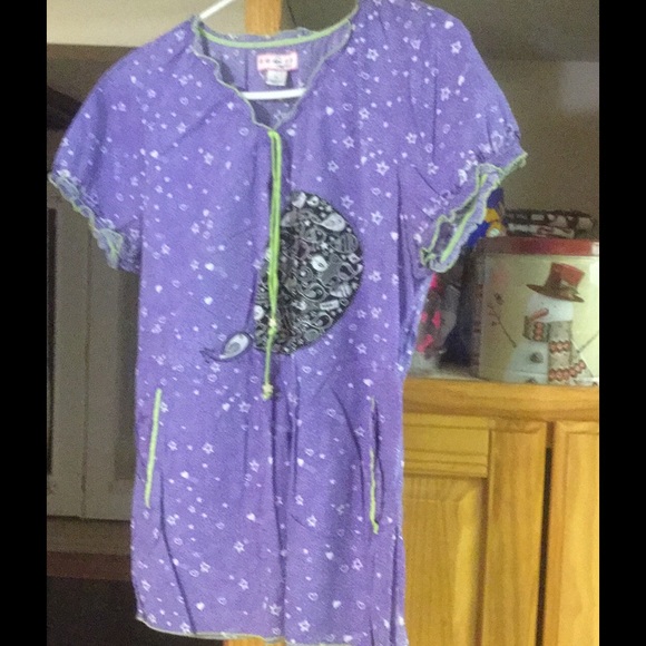 Large Koi Scrub Top