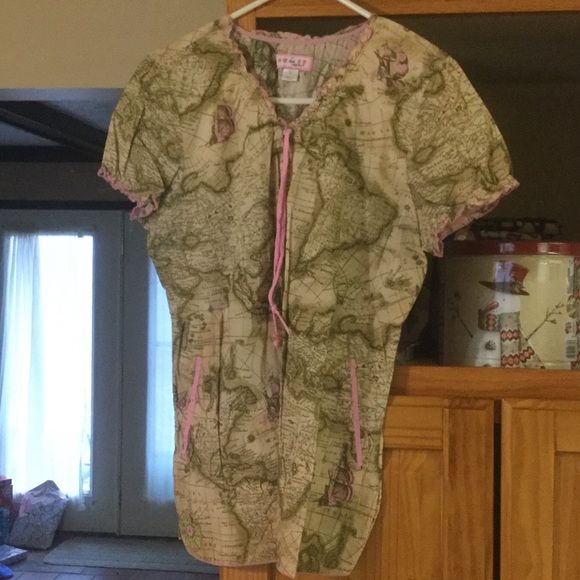 Koi scrub top