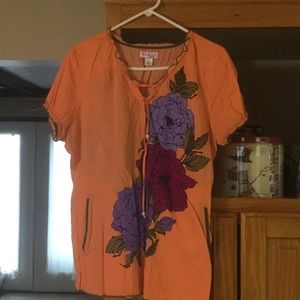 Koi Scrub Top