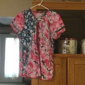 Koi Scrub Top