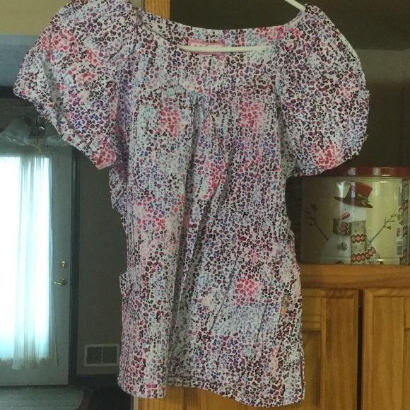 Koi Scrub Top
