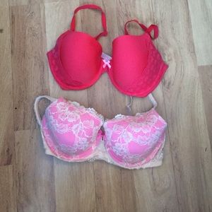Bundle!! Of 34DD VS bra's