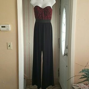 Sexy Dressy  Strapless Jumpsuit from Alloy