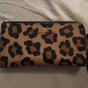 Coach Cheetah Wristlet