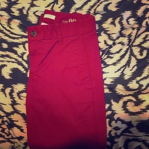 Red Frankie Jcrew chinos