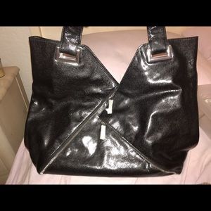 Kooba Black Leather Zipper Purse