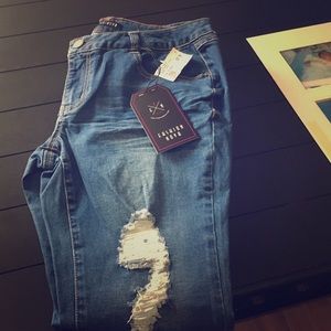 Fashion Nova Ripped Jeans Sz:15