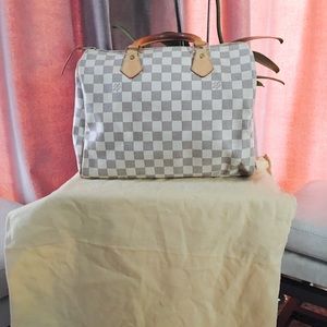 Louis Vuitton Speedy 30 Damier Azur