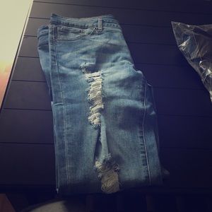 Fashion Nova Ripped Jeans Sz:15