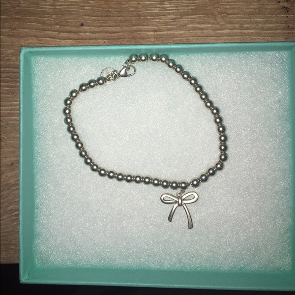 Tiffany bow bead bracelet