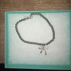 Tiffany bow bead bracelet
