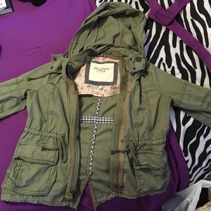 Abercrombie and Fitch army green jacket