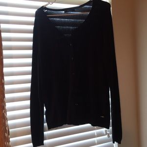 Mango basics black cardigan