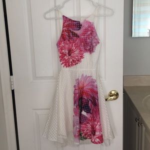 ASOS Backless Floral Print Dress