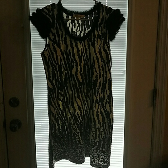 Rabbit fur dress