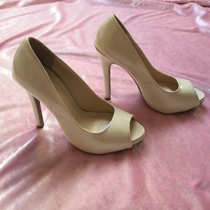 Nude Charlotte Russe heels worn once size 7