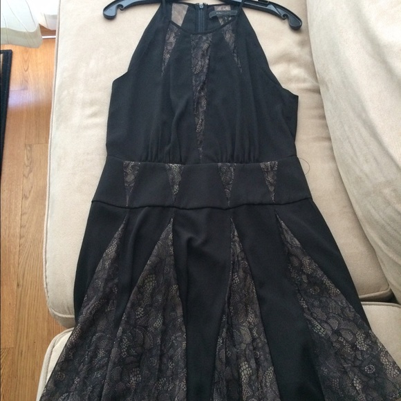 BCBG MAXAZRIA Teena Lace Inserts Halter Dress - Picture 6 of 6