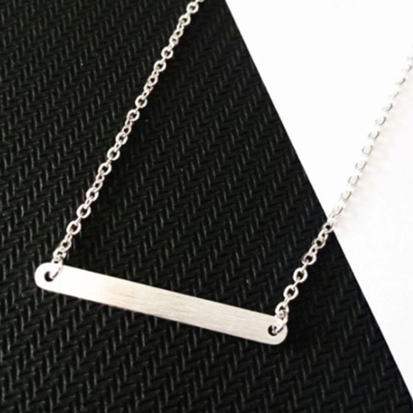 Jewelry - NWT Stainless steel Bar necklace