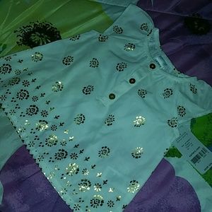 White and gold Baby shirt