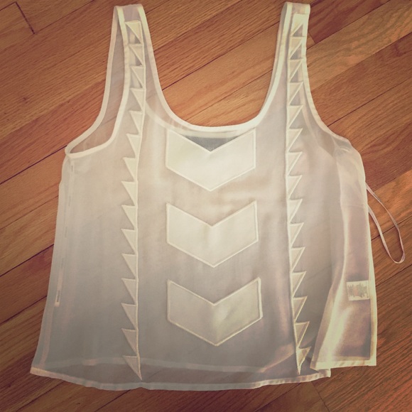 Mink Pink white tank top