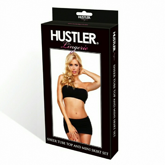 Hustler Lingeries Sheer Tube Top & Mini Skirt Set. - Picture 3 of 3