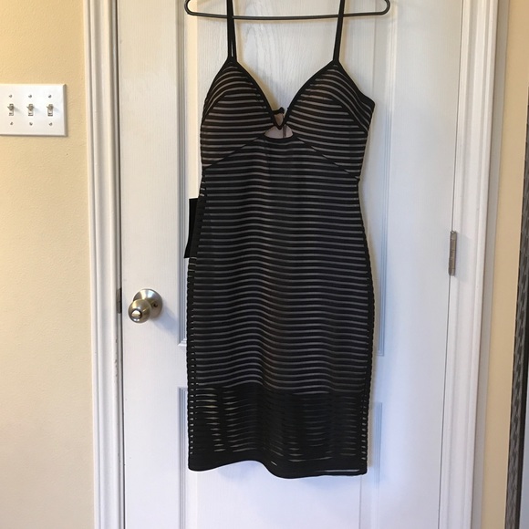 Black medi dress (BEBE)