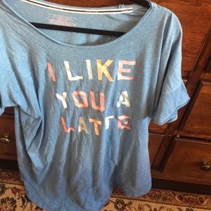 "I like you a latte" sleep shirt. Super comfy!