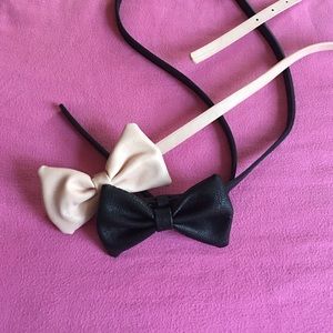 🎀 Pink & Black Bow Belts