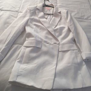 White Tux Romper