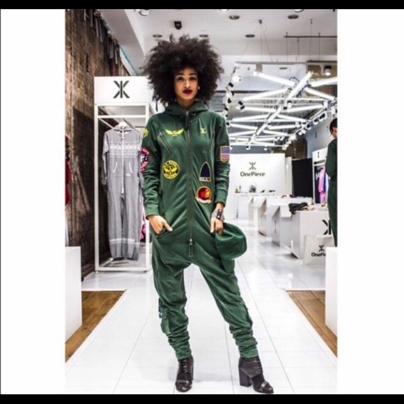 OnePiece Olive Aviator Jumpsuit