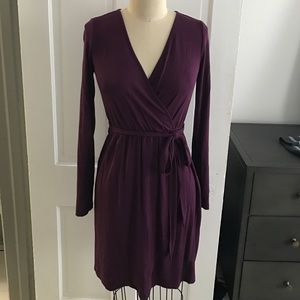 Faux wrap dress by Tart: purple
