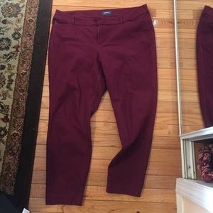 Wine colored ankle skinnies!